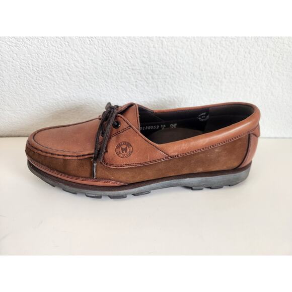 Ralyx by Mephisto Hurrikan Boat Shoe Brown Suede Leather Size 9 Men Excellent main image 6